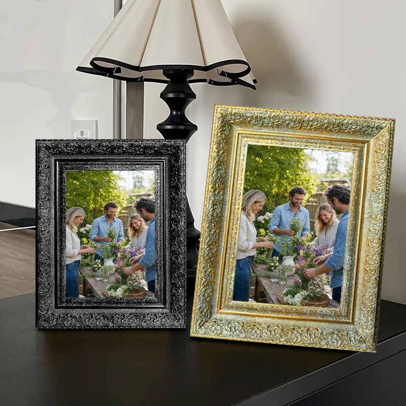 Cadre pour galerie photo 5 pièces x 7 po or antique 1PC, Antique Gold, 1, 5" W x 7" H