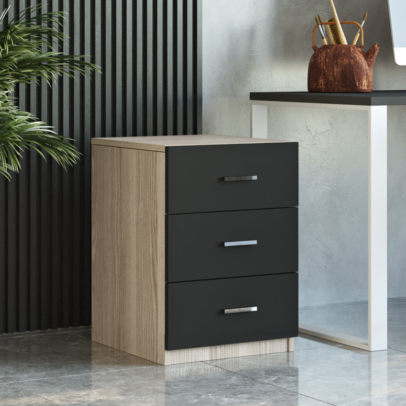 Ensemble de bureau 5 pièces Burbuqe, Beige / noir