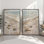 Ensemble de 2 estampes Seaside Umbrella Calm v2