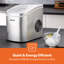 GEEPAS Compact Portable Countertop Ice Maker Machine, Two Sizes, Produces 12KG Ice in 24 Hours