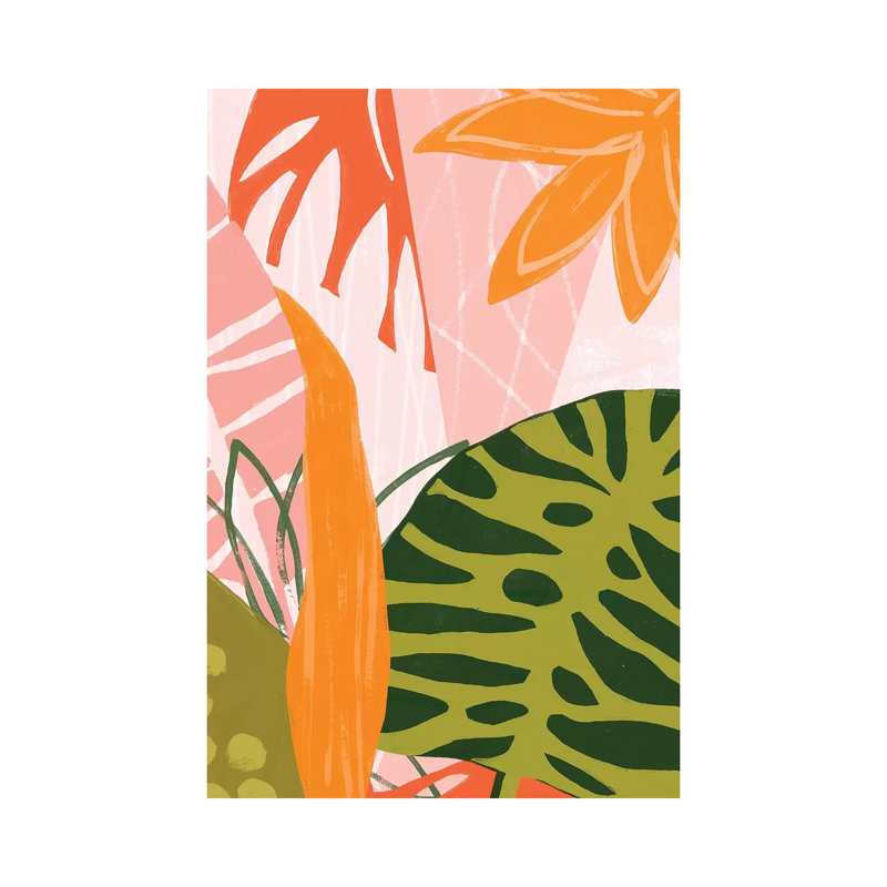 Jungle Collage II by June Erica Vess - Wrapped Canvas Print, 20.32 cm H x 30.48 cm W