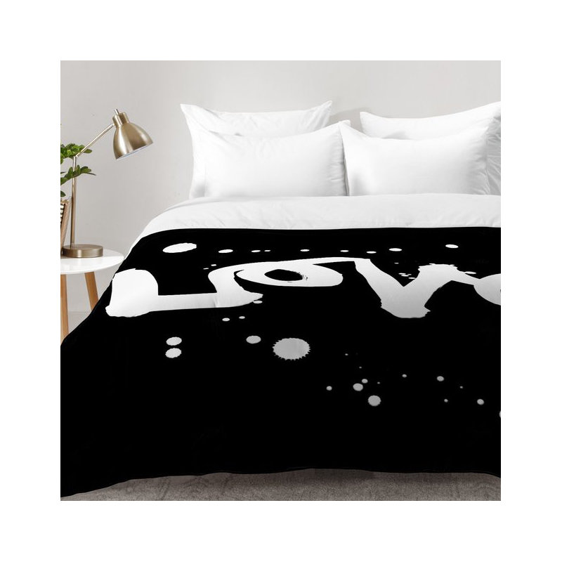 Ensemble d'édredon Love, Édredon double / grand + 2 taies décoratives sta