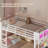 Twin Over Twin Bunk Bed With Desk,Twin Size Bunk Beds With Led Light & Charging Station & Storage Drawers,Metal Bed With Safety Guardrail & Ladder,For Kids & Teens,Space Saving-1366094245