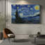 La nuit étoilée-Vincent van Gogh-Toile tendue avec châssis-1889-484444601