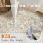 Tapis oriental beige Stella avec envers antidérapant et rouleau-238700023-251322175
