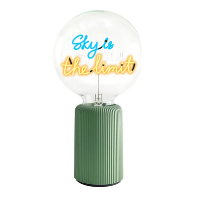 Bulb SKY IS THE LIMIT Blue/ Amber with Base Table Lamp PORTABLE Pop Nomad Pink
