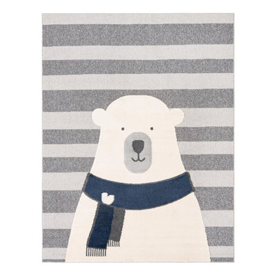 Unique Loom Snowman Whimsy Kids Rug