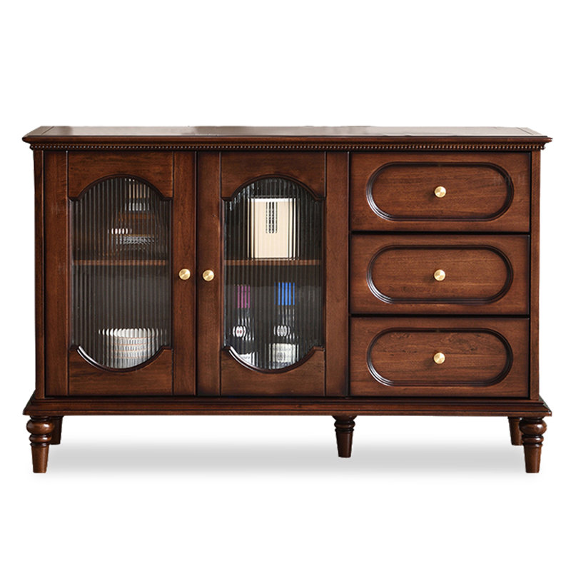 Buffet Mid-Century en bois d'hévéa
