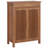 5-Tier Shoe Storage Cabinet With Louvered Doors And Drawer, Freestanding Wooden Organizer For Entryway, Hallway, Closet