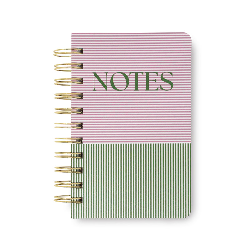 Pocket Spiral Notebook, Petite Stripe