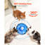 Fontaine pour animaux de compagnie à petits gâteaux de grande capacité 2,1 L pour chats et chiens, céramique à haute température, système de filtration double pour eau de chat en céramique 2,1 L / 71 oz, eau potable à 360 °, entretien minimal, moteur écoénergétique