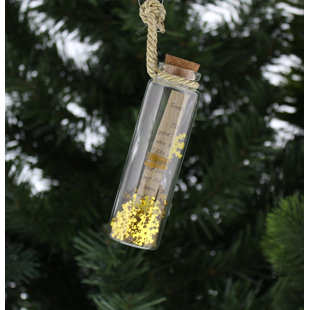 10cm Glass Holiday Shaped Ornament