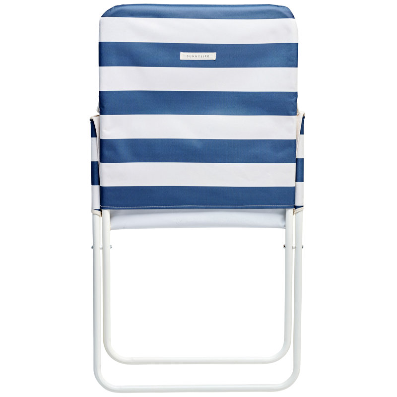 Chaise longue: Rayures marines