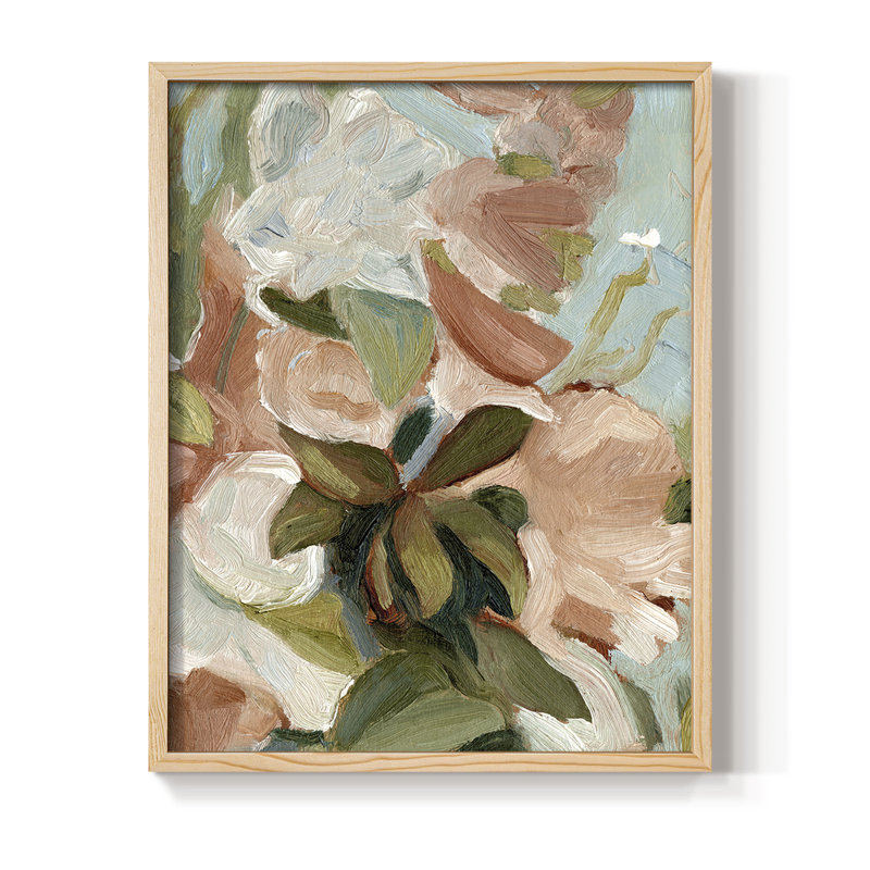 Bouquet Scatter IV, reproduction encadrée - bois massif, H 11 po x l 9 po