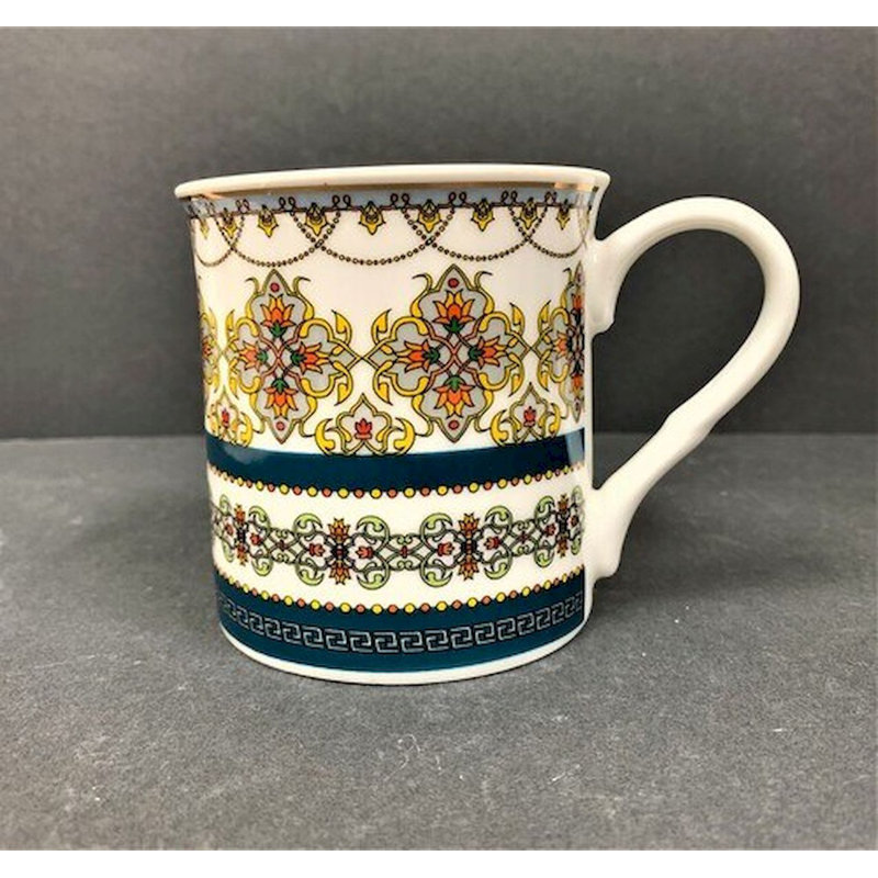 Grande tasse à motif Étienne, Motif bleu marine