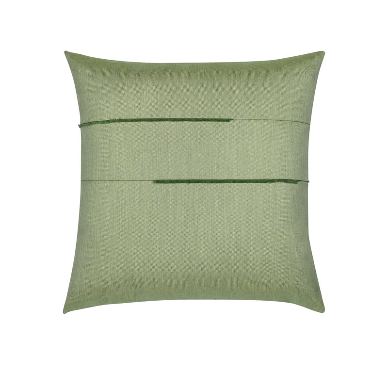 Micro Fringe Indoor/Outdoor Pillow Cover & Insert, Grigio, Square 22"