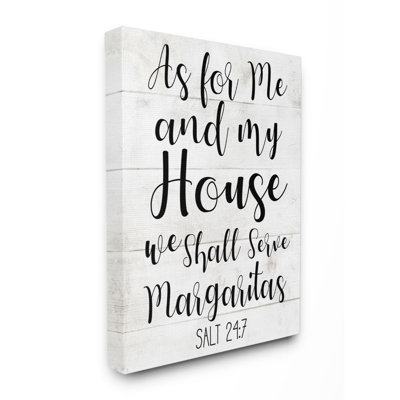 «My House Serves Margaritas» par Daphne Polselli - reproduction d'art textuel