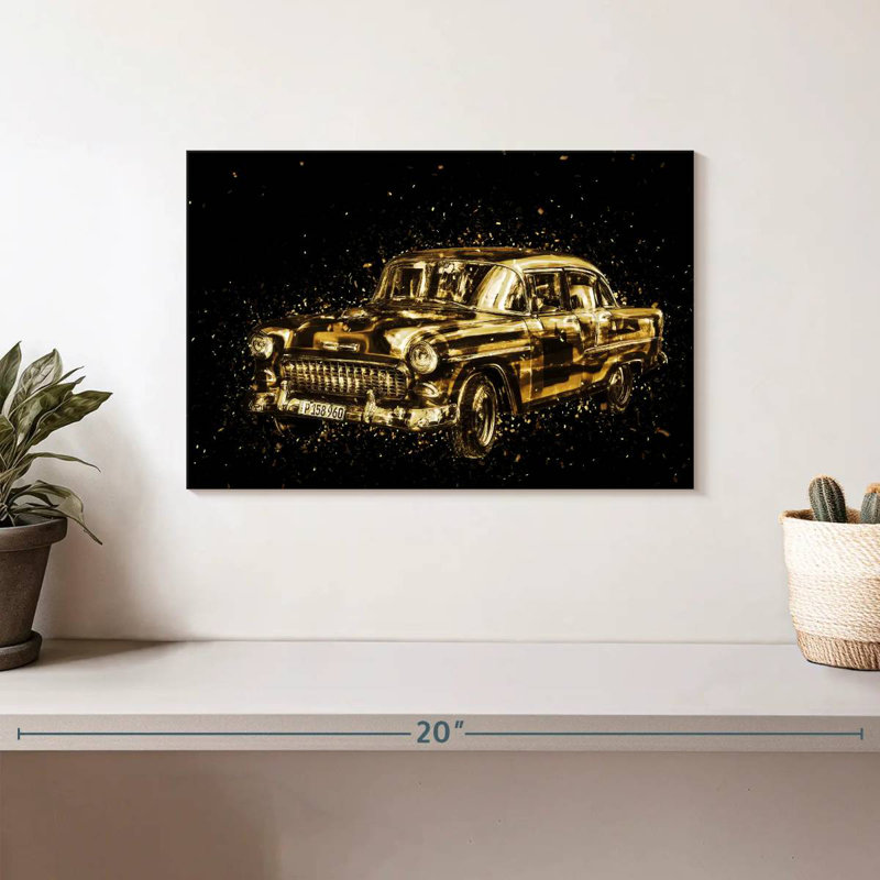 Voiture classique Mehar Golden, H 8 po x l 12 po