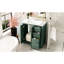 Meuble-lavabo de 30 po avec cadre en bois massif, charnières, planches, rangement spacieux pour les articles de toilette, style rétro et produits uniques à motif de rainures,-279802322