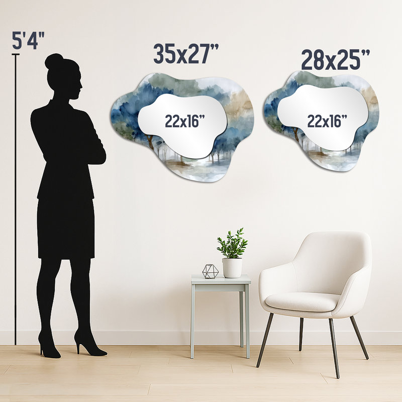 Miroir mural Lodge Cloud, 25 po x 28 po