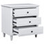 Armoire de la chambre à coucher 3 - Rail en métal blanc pour un accès facile à la table de chevet-332372129