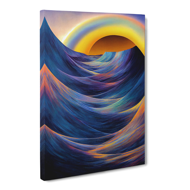 CAN-V0523-2194X Seascape Ocean Hypreprism - Wrapped Canvas Print, 50cm H x 35cm W x 3cm D