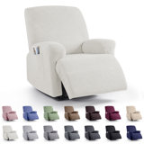 Wald Stretch Recliner Sofa Slipcovers Recliner Chair Covers With Pockets