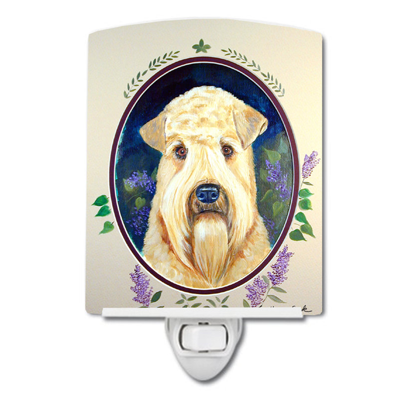 Wheaten Terrier Soft Coated Ceramic Night Light