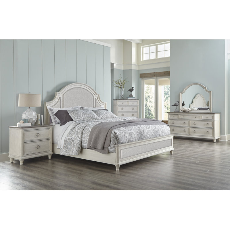 Ensemble de chambre à coucher avec lit tapissier 5 pièces Sonoma Cottage, King