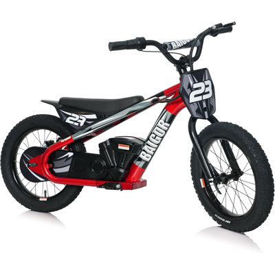 250W Electric Dirt Bike For Kids 612 Electric Bike For Kids 15Mph 24V Detachable Battery 16 Tire Electric Balance Bike