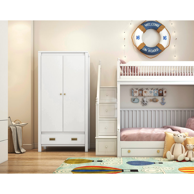 Alcocer 2 Door Wardrobe, White