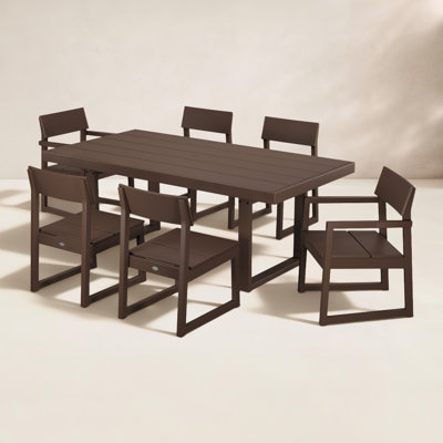 POLYWOOD® Edge 78" Patio Dining Set