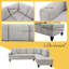 Canapé modulaire rembourré 2 pièces 97 po Almarie-89517811-89517807