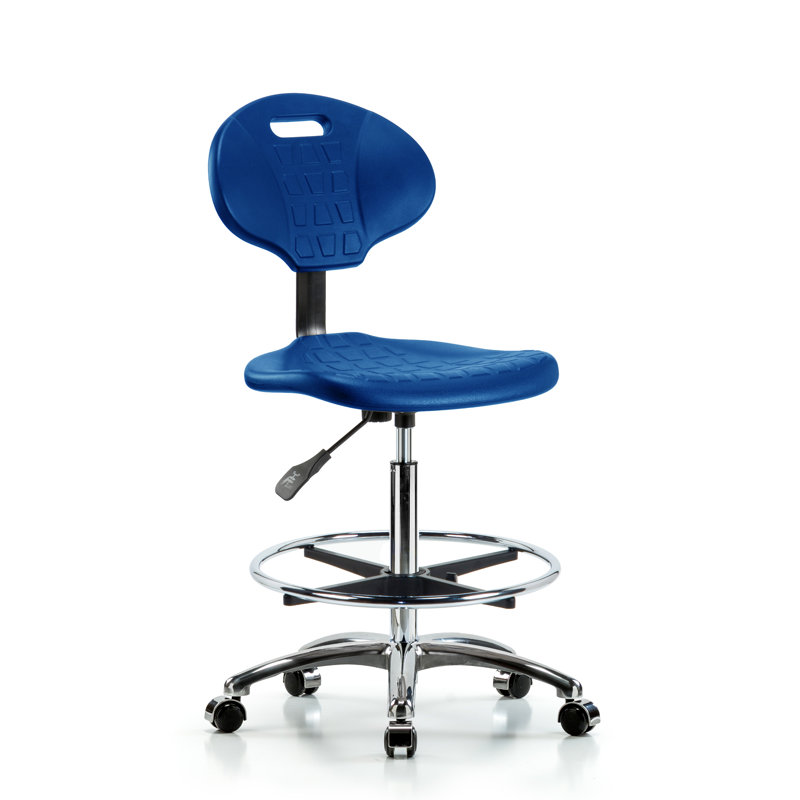 Chaise de travail Karyne, Roulettes, Sans accoudoirs