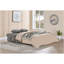 Canapé-lit modulaire réversible en tissu bouclé gris 97 po Seraphina II avec méridienne de rangement, porte-gobelets, port de chargement USB et coussins décoratifs
