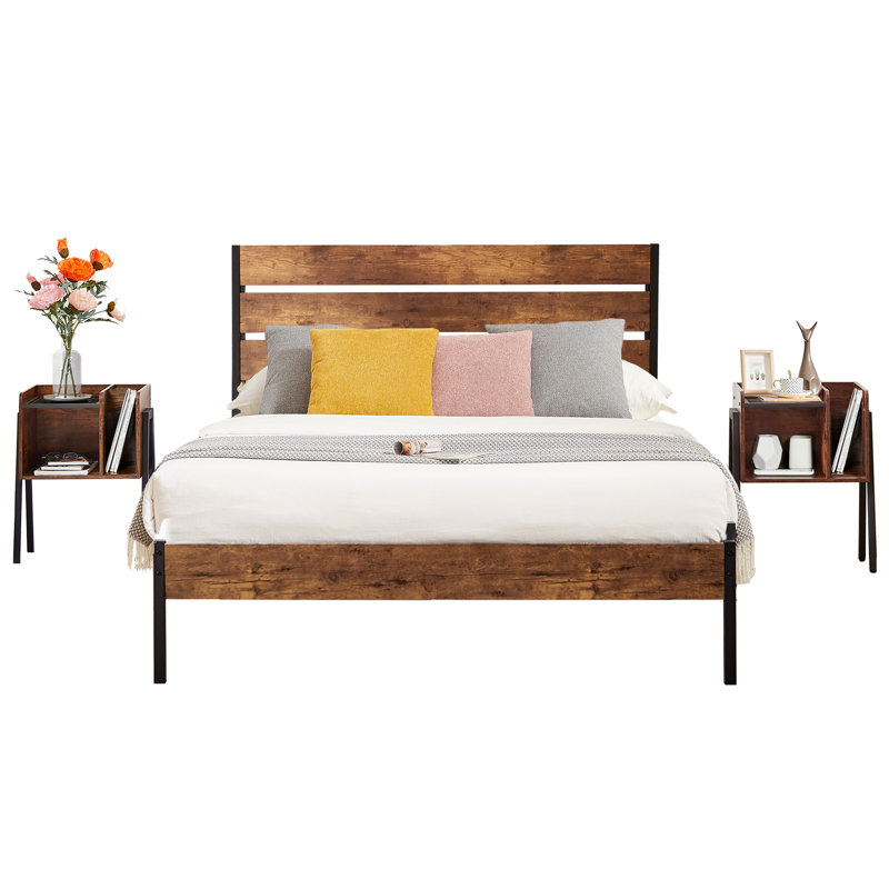 Alicia Steel Piece Bedroom Set, Full/Double