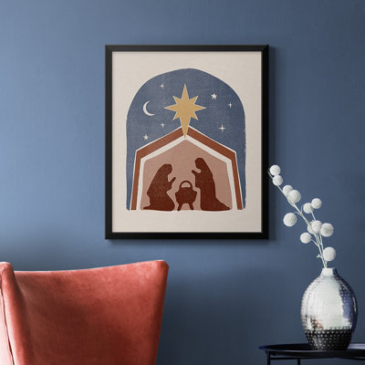 Boho Nativity I Premium Framed Canvas - Ready to Hang