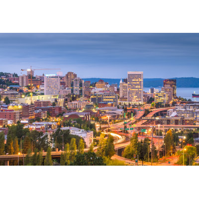 Tacoma, Washington - photographie sur toile tendue