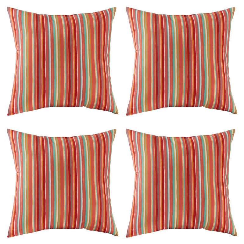 Outdoor Square Throw Pillow Set, Stars