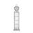 Billington Vertical Grandfather Clock with LED in Mirrored and Faux Diamonds