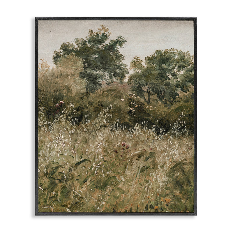 Dicée forêt dense encadrée, estampe numérique, lettrée et doublée, Giclée encadrée noir minuit, H 30 po x l 24 po