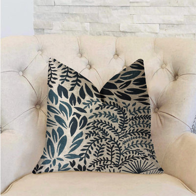 Leaf Snap Floral Outdoor Reversible Throw Pillow