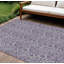 Tapis intérieur lavable floral lilas et lavande 9 pi x 12 pi mauve