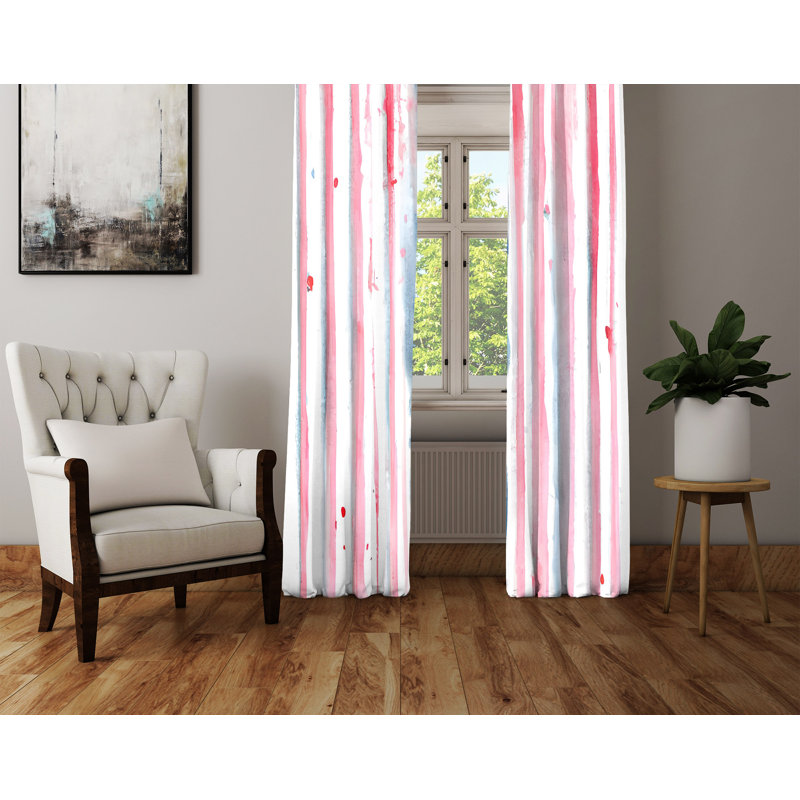 Rideau en polyester Danyah, L 20 po x L 52 po