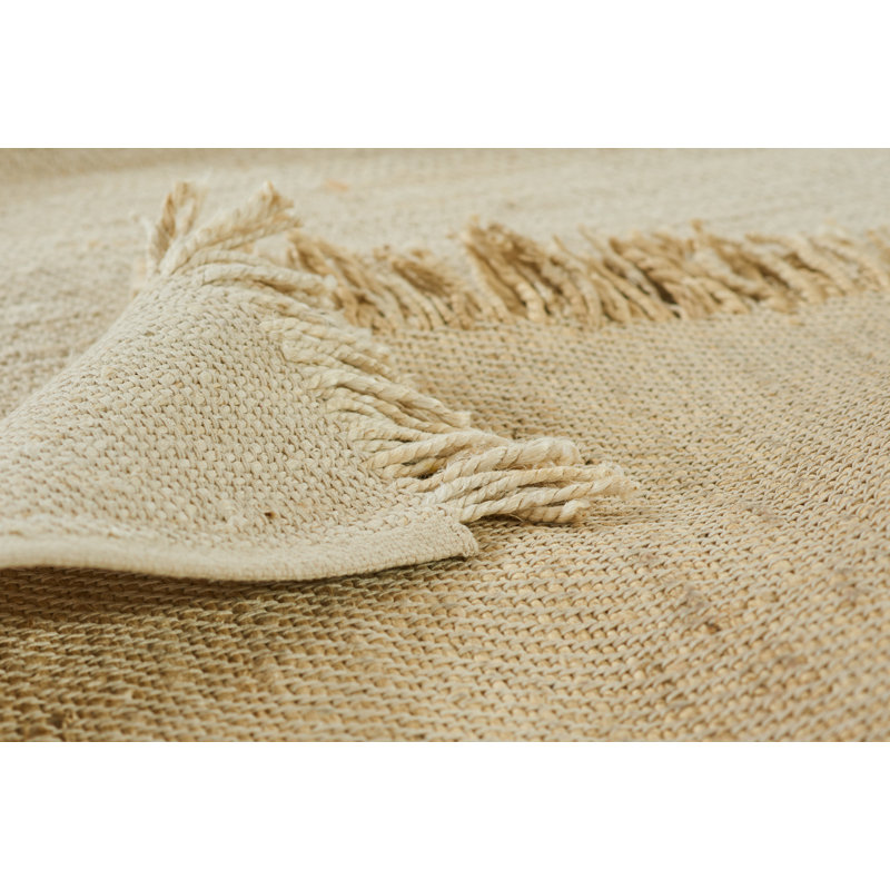 Tapis ivoire en fibres naturelles Momeni Clara 3 po x 5 po, Rectangle 9 pi x 12 pi