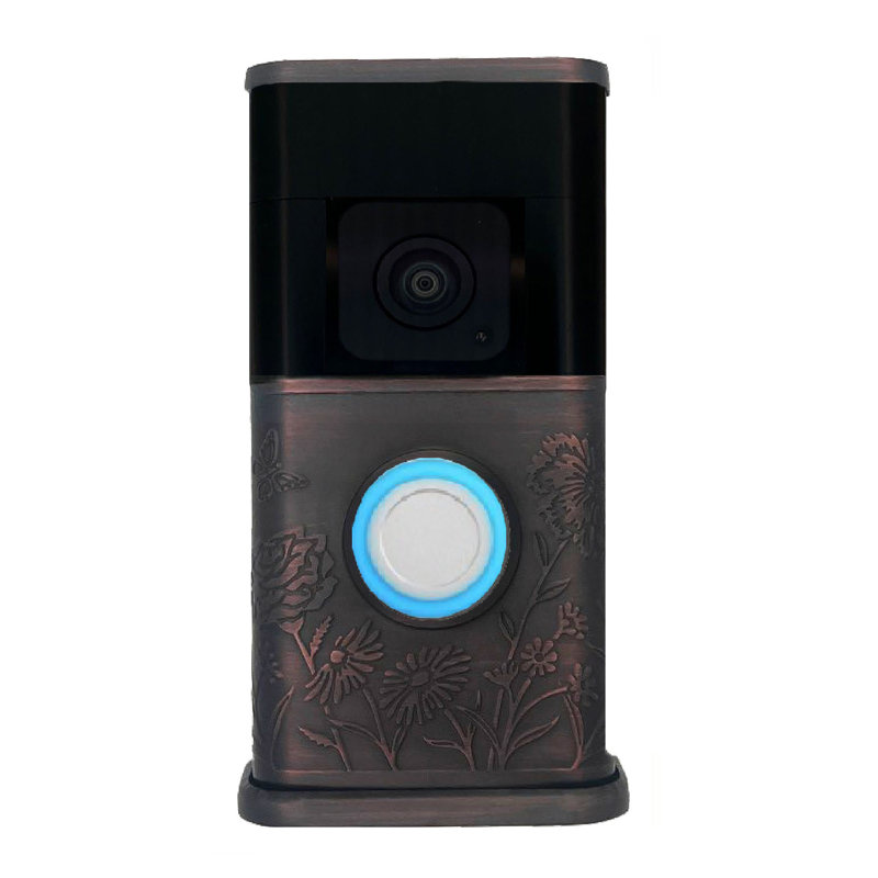 Housse pour sonnette de jardin vidéo (Ring 3, 3 Plus, 4, Batterie Plus, compatible Batterie Pro), Bronze huilé