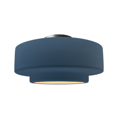Dottie Ceramic LED Semi Flush Mount