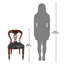 Chaise d'appoint en cuir Simsbury Manor