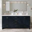 Meuble-lavabo double en bois massif 73 po avec plateau en quartz blanc pur Cambridge-1132349319-1181083682