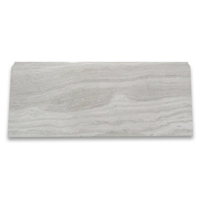 Athens Silver Cream Marble 5X12 Baseboard Trim Moulding Polished